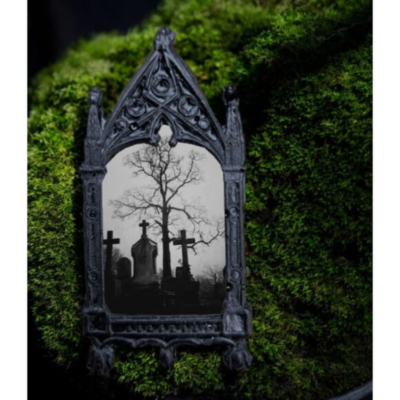 Cemetery Magnet Tombstones Crosses Tree Gothic Home Decoration - Picture 2 of 5